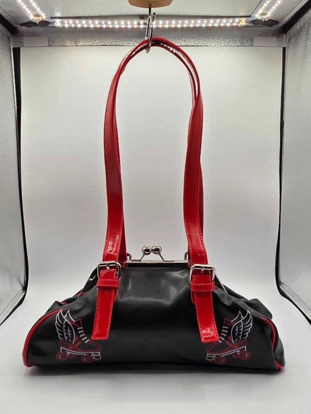 Sourpuss Retro Design Roller Derby Winged Flying Skate Handbag